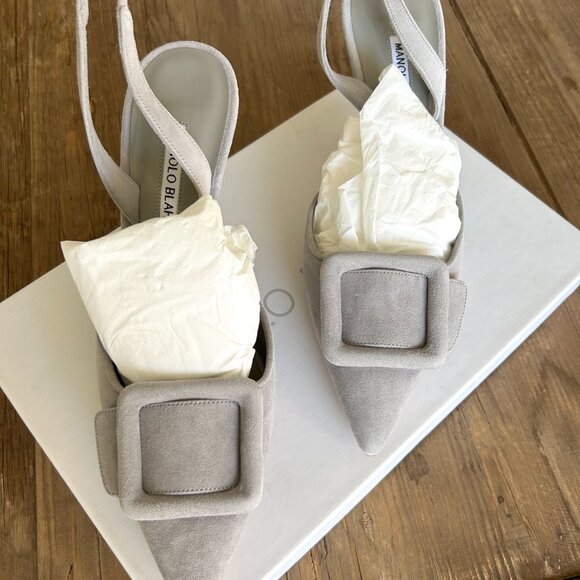 Manolo Blahnik 'Maysli' slingback pumps - Picture 6 of 8